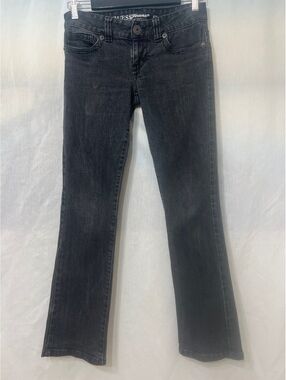 Guess Black Jeans Low Rise Bootcut Y2K Size 28